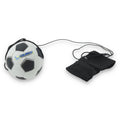Return Rubber Soccer Ball on Nylon String with Wrist Band - Black/White product image 1, provided for visual reference and