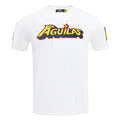 PRO STANDARD LIGA MX CLUB AMERICA STADIUM Men WORDMARK T-Shirt-White product image 1, provided for visual reference and