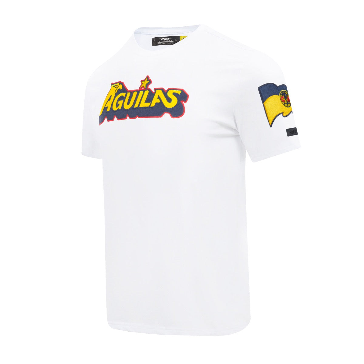 PRO STANDARD LIGA MX CLUB AMERICA STADIUM Men WORDMARK T-Shirt-White product image 2, provided for visual reference and
