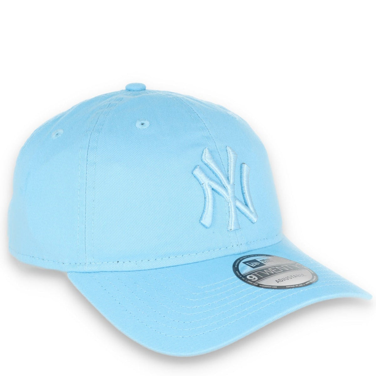 New Era New York Yankees Color Pack 9TWENTY Adjustable Hat- Baby Blue product image 1, provided for visual reference and