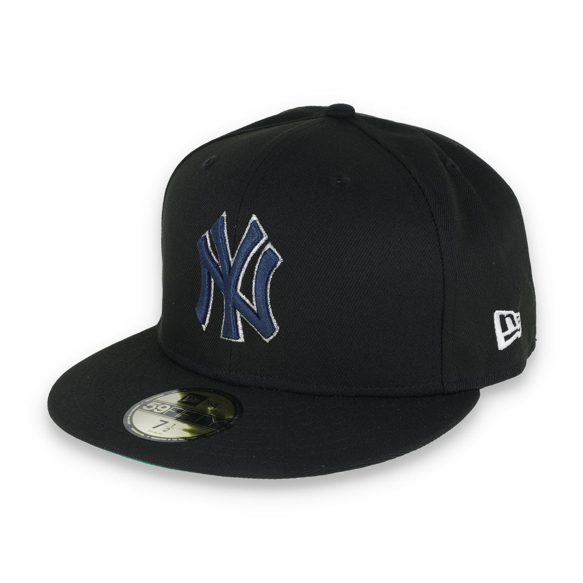 New Era New York Yankees 100th Anniversary Metallic Logo Side Patch 59fifty Fitted-Black product image 3, provided for