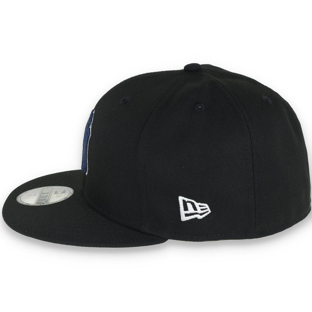 New Era New York Yankees 100th Anniversary Metallic Logo Side Patch 59fifty Fitted-Black product image 4, provided for