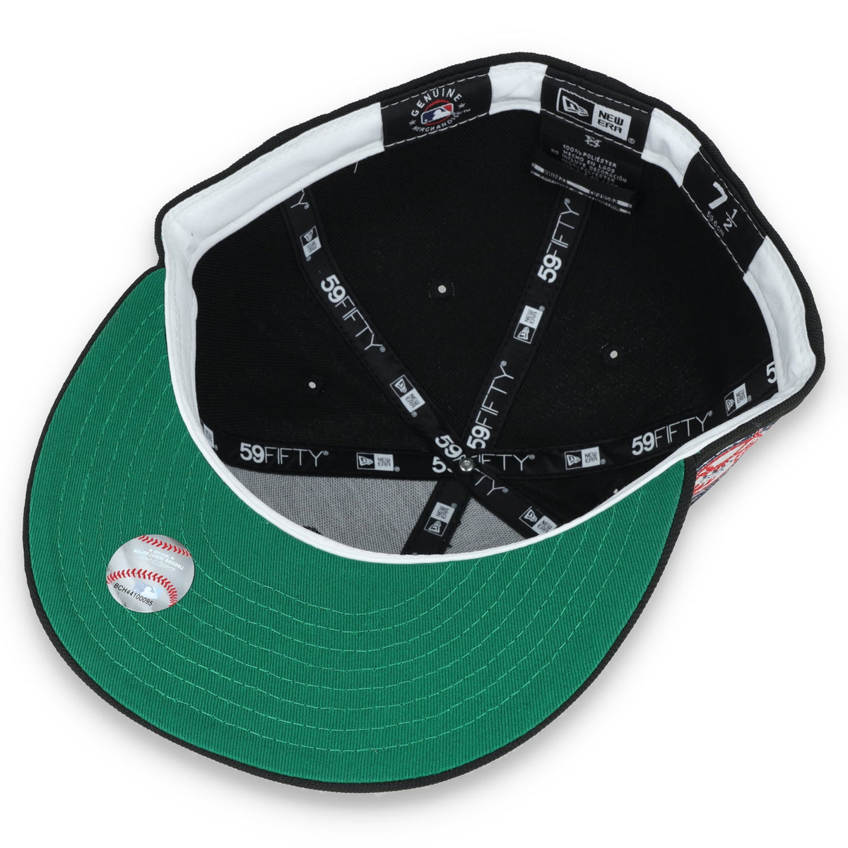 New Era New York Yankees 100th Anniversary Metallic Logo Side Patch 59fifty Fitted-Black product image 7, provided for
