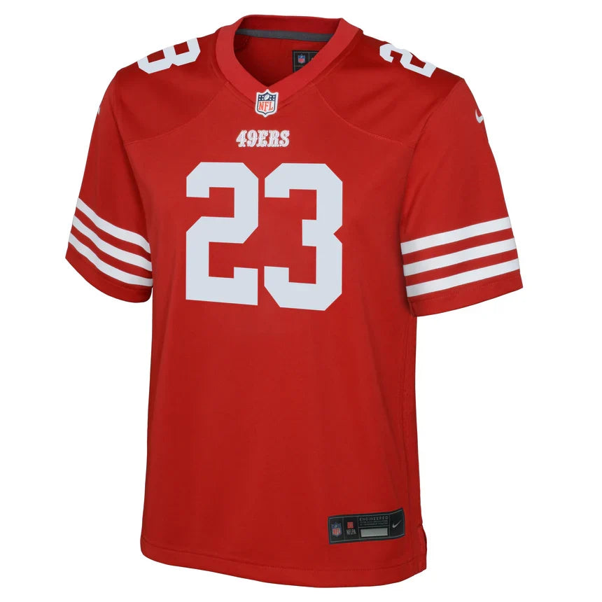 Nike Preschool San Francisco 49ers Christian McCaffrey Game Jersey - Scarlet product image 1, provided for visual reference