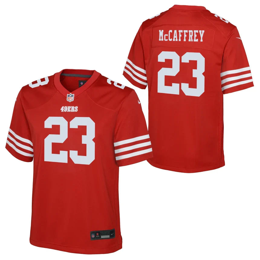 Nike Preschool San Francisco 49ers Christian McCaffrey Game Jersey - Scarlet product image 3, provided for visual reference