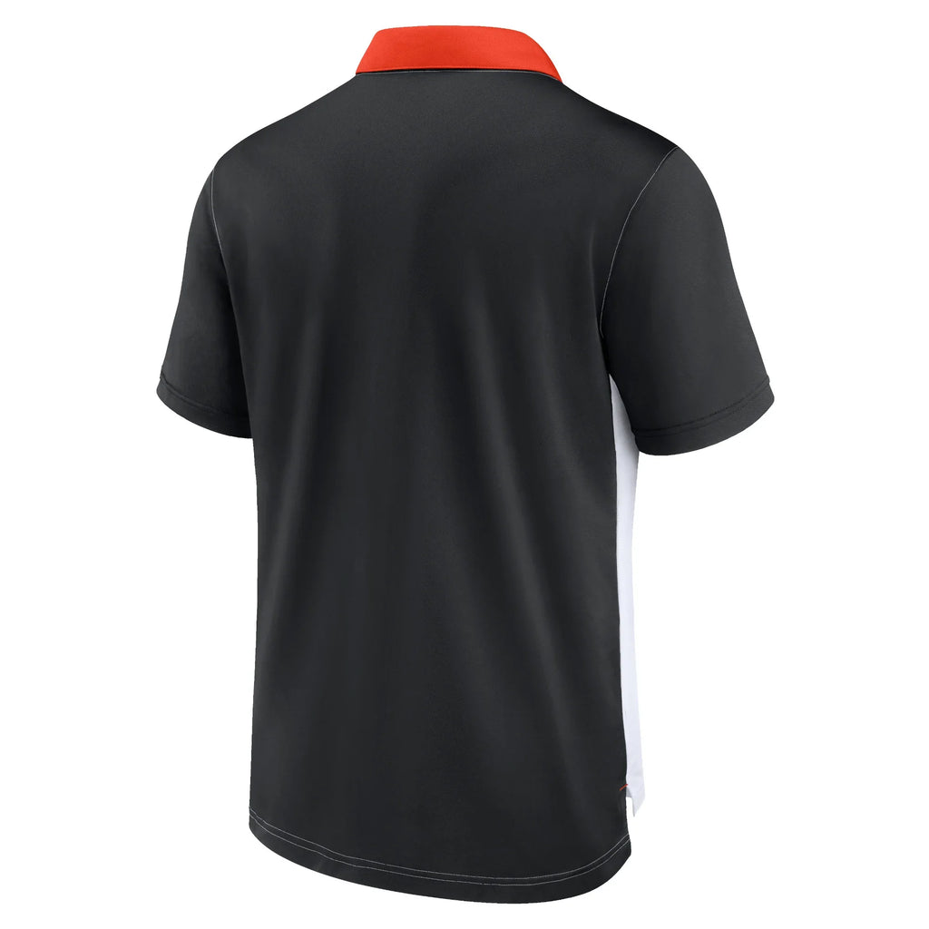 Nike Men San Francisco Giants Rewind Stripe Polo Shirt - White/Black product image 2, provided for visual reference and