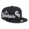 New Era Chicago White Sox City Connect Icon 59FIFTY Fitted Hat-Black product image 1, provided for visual reference and