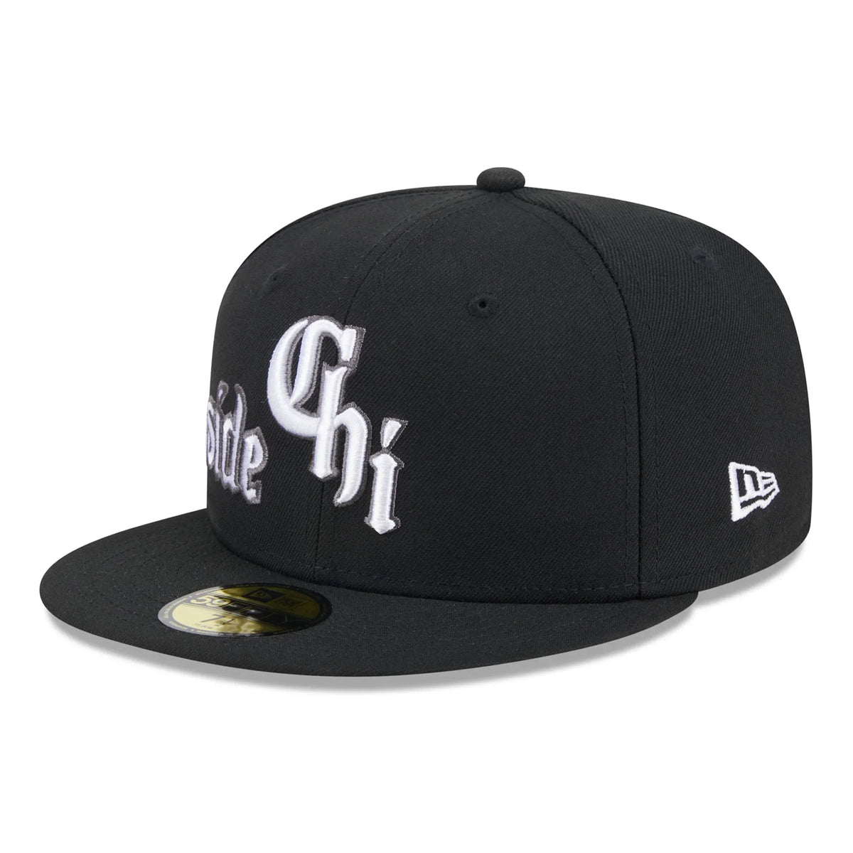 New Era Chicago White Sox City Connect Icon 59FIFTY Fitted Hat-Black product image 3, provided for visual reference and