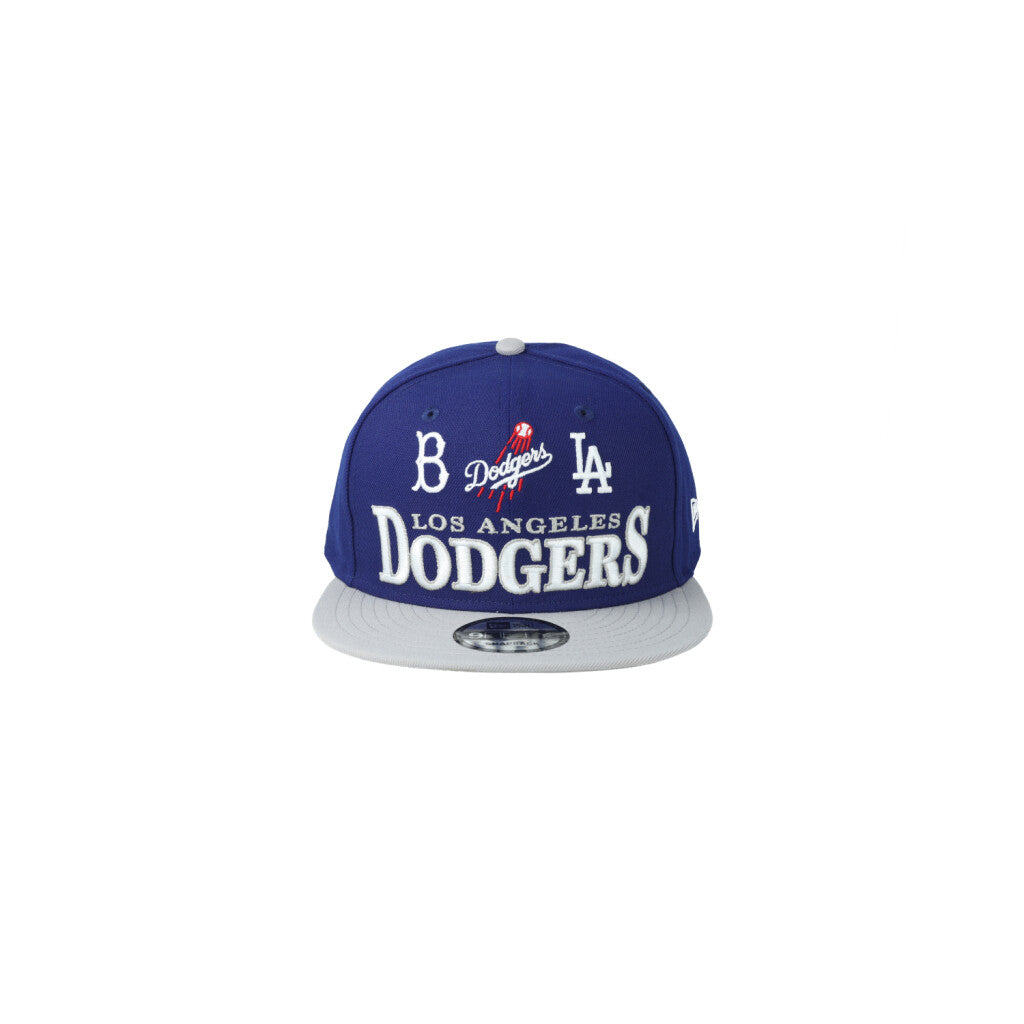 New Era Los Angeles Dodgers Archive Multi Logo 9FIFTY Snapback Hat product image 2, provided for visual reference and
