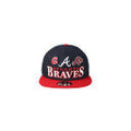 New Era Atlanta Braves Archive Multi Logo 9FIFTY Snapback Hat product image 1, provided for visual reference and product