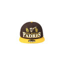 New Era San Diego Padres Archive Multi Logo 9FIFTY Snapback Hat product image 2, provided for visual reference and product