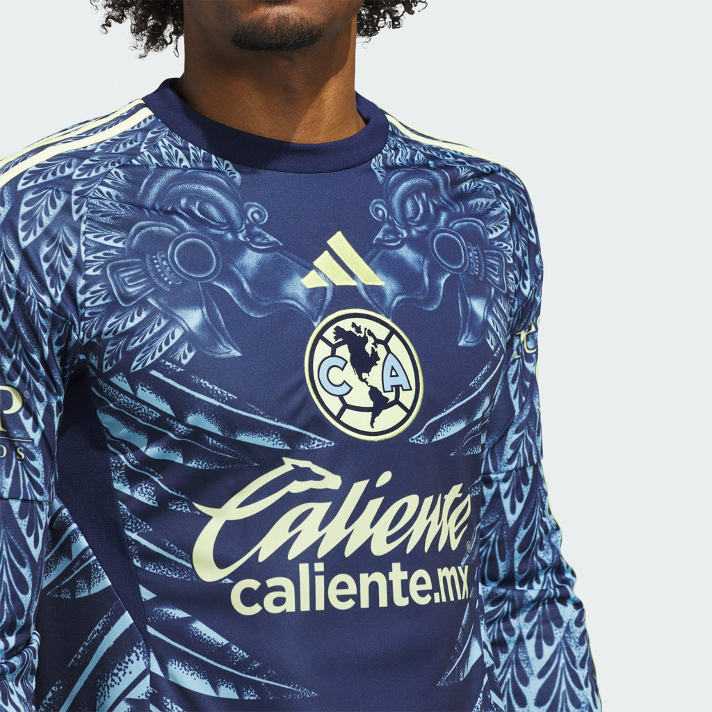 Adidas Club America Away Long Sleeve Jersey 25/26 product image 3, provided for visual reference and product detail review