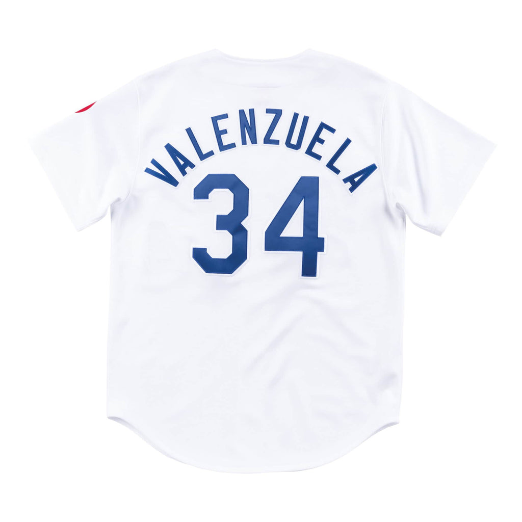 Mitchell & Ness Los Angeles Dodgers Fernando Valenzuela #34 Home Authentic Jersey product image 2, provided for visual
