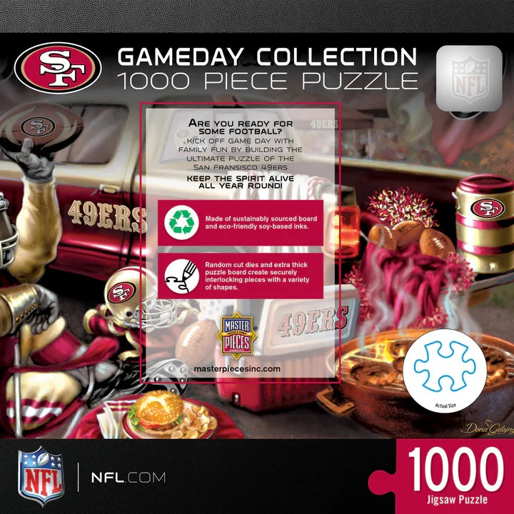 San Francisco 49ers Gameday 1000 Piece Jigsaw Puzzle product image 3, provided for visual reference and product detail review
