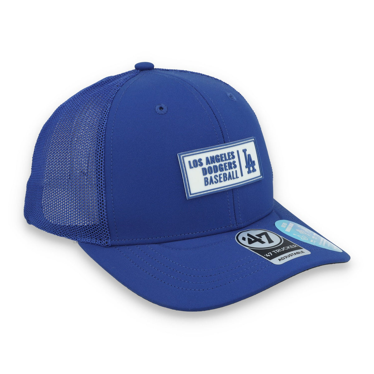 '47 Brand Los Angeles Dodgers Cypher Trucker Adjustable Snapback Hat product image 1, provided for visual reference and