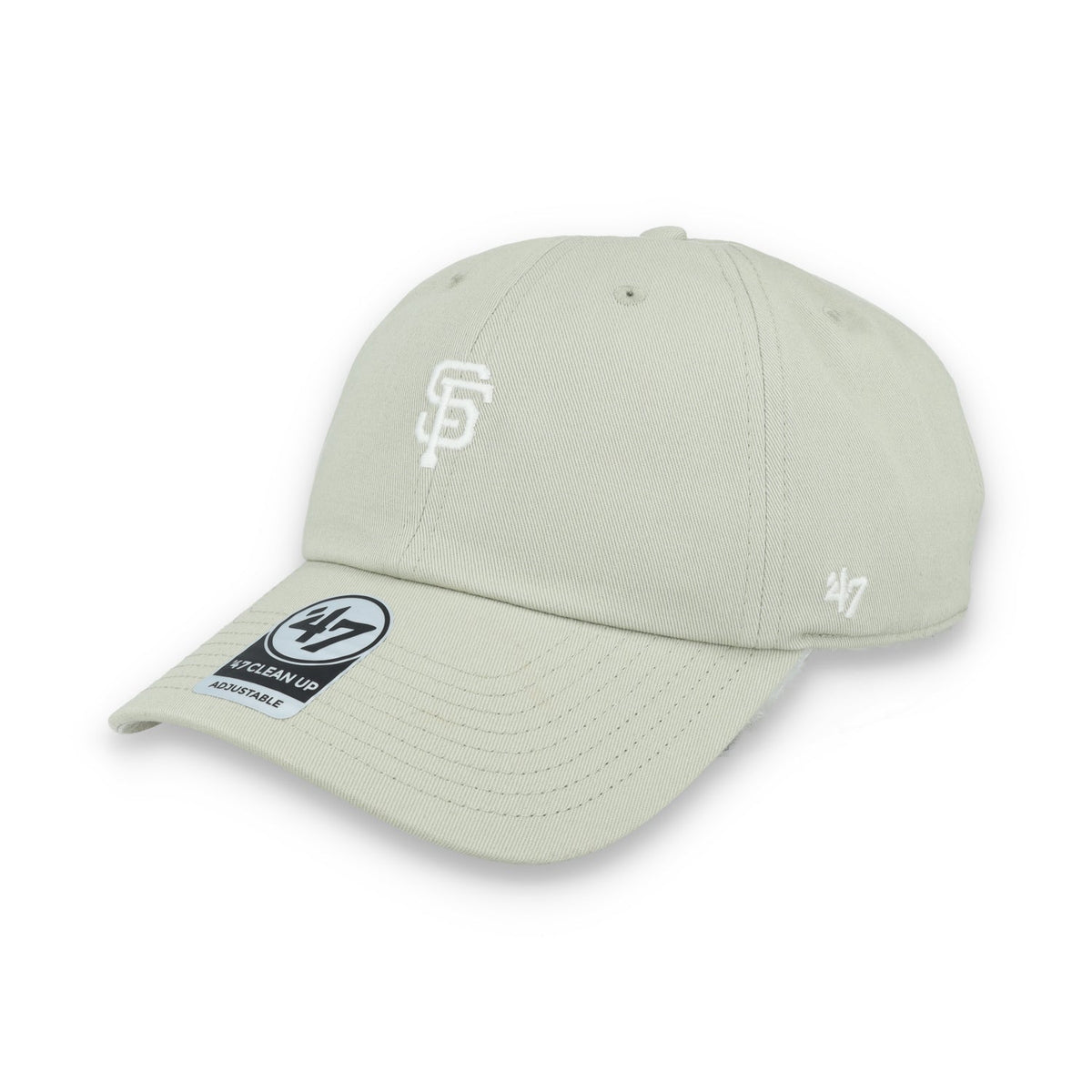 '47 Brand San Francisco Giants Foundation Clean Up Adjustable Hat - System Grey product image 3, provided for visual