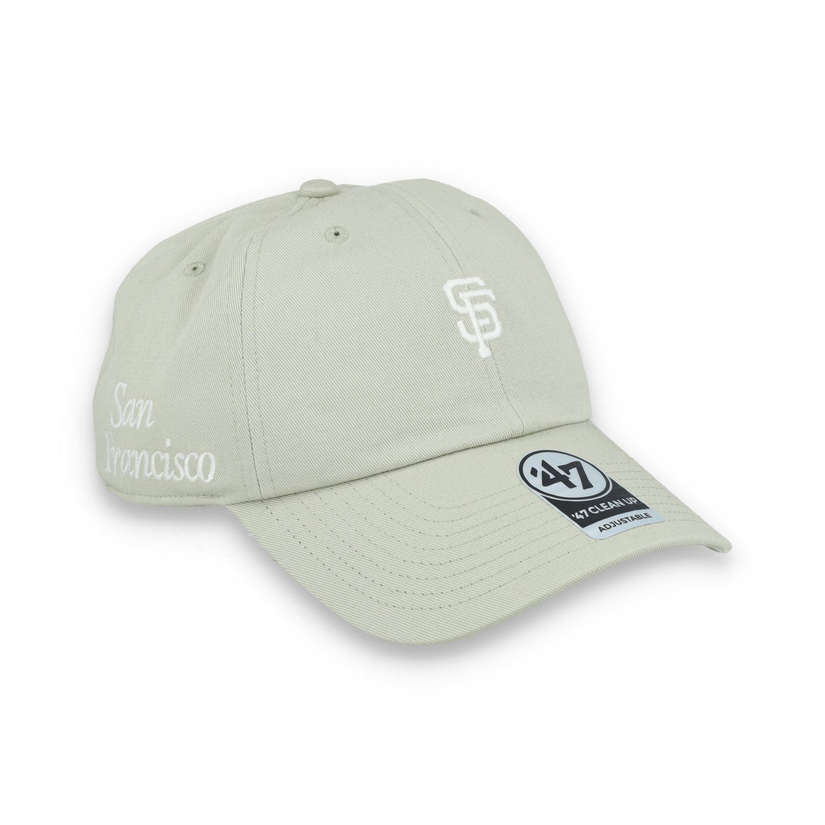'47 Brand San Francisco Giants Foundation Clean Up Adjustable Hat - System Grey product image 1, provided for visual
