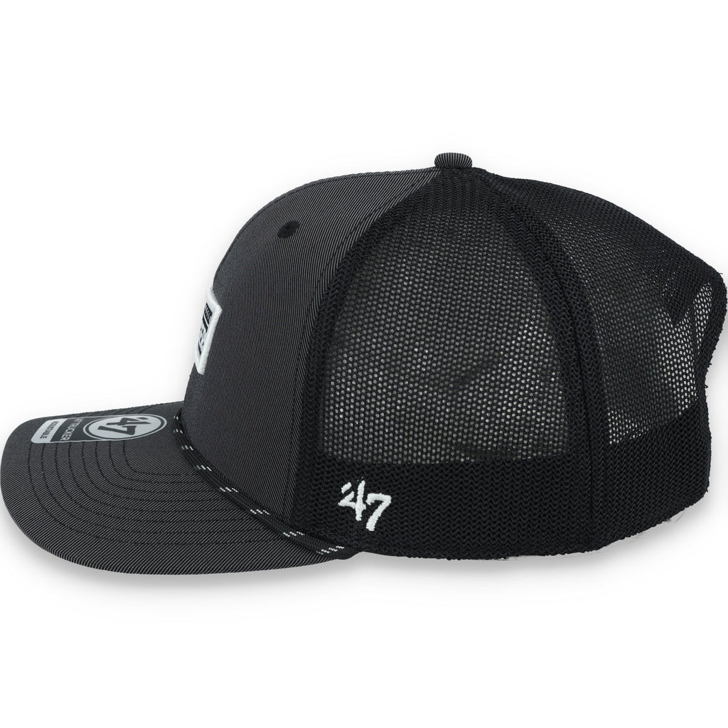 '47 Brand Los Angeles Dodgers Rumble Rope Trucker Adjustable Snapback Hat product image 4, provided for visual reference and