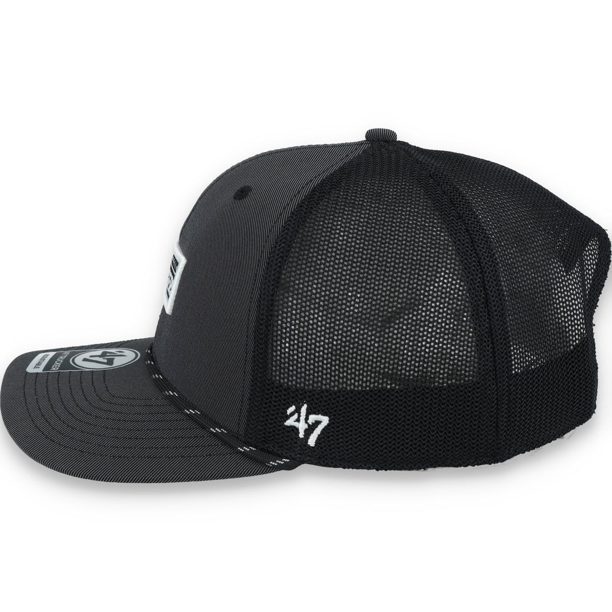 '47 Brand Los Angeles Dodgers Rumble Rope Trucker Adjustable Snapback Hat product image 4, provided for visual reference and