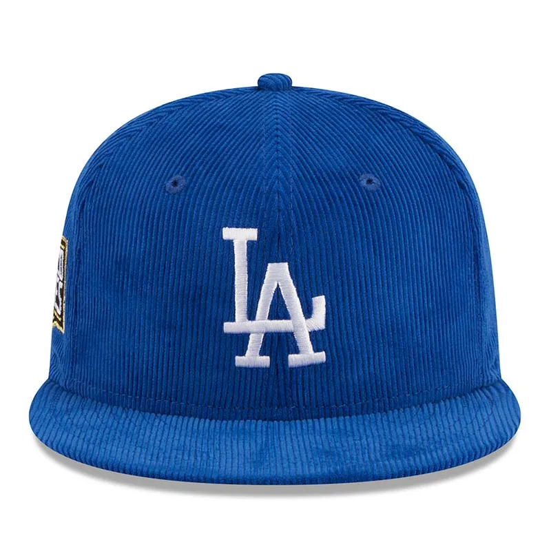New Era Los Angeles Dodgers Side patch Corduroy-Blue product image 2, provided for visual reference and product detail review