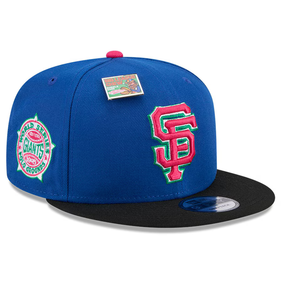 New Era San Francisco Giants Watermelon Big League Chew Flavor Pack 9FIFTY Snapback Hat product image 1, provided for visual