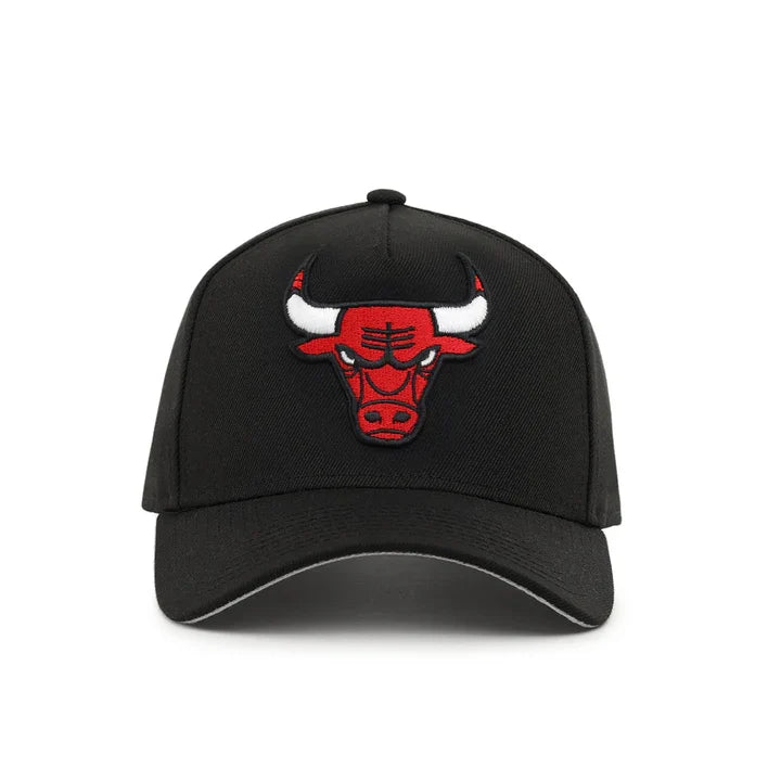 New Era Chicago Bulls A-Frame 9FORTY Adjustable Snapback Hat-Black product image 2, provided for visual reference and