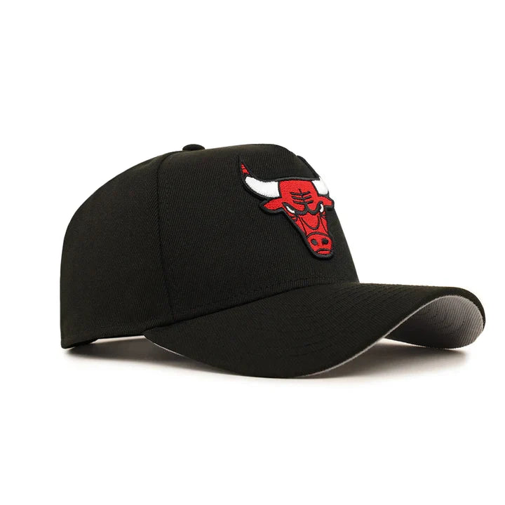 New Era Chicago Bulls A-Frame 9FORTY Adjustable Snapback Hat-Black product image 1, provided for visual reference and
