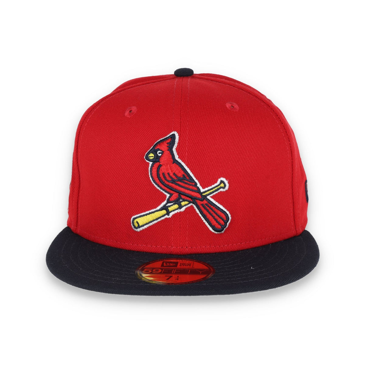 New Era St. Louis Cardinals NL Central 59FIFTY Fitted Hat - Red/B lack product image 2, provided for visual reference and