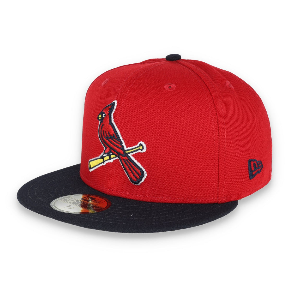 New Era St. Louis Cardinals NL Central 59FIFTY Fitted Hat - Red/B lack product image 3, provided for visual reference and