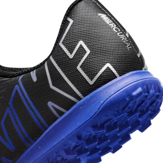 Nike Youth Mercurial Vapor 15 Club TF-Black/Hyper Royal product image 2, provided for visual reference and product detail