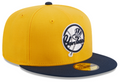 New Era New York Yankees Two-Tone Color Pack 59FIFTY Fitted Hat-Gold/Navy product image 1, provided for visual reference and