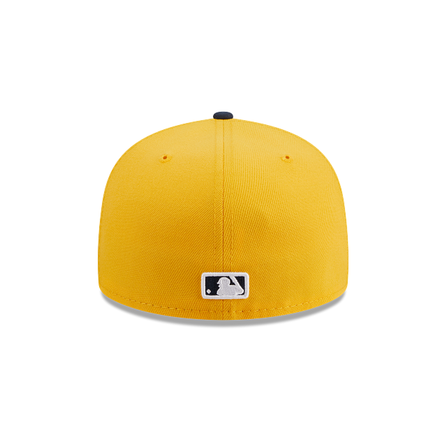 New Era New York Yankees Two-Tone Color Pack 59FIFTY Fitted Hat-Gold/Navy product image 4, provided for visual reference and