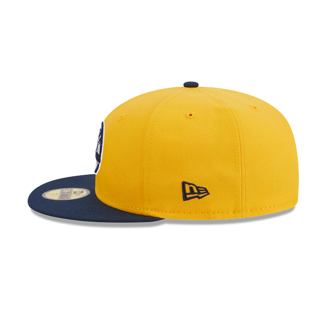New Era New York Yankees Two-Tone Color Pack 59FIFTY Fitted Hat-Gold/Navy product image 5, provided for visual reference and