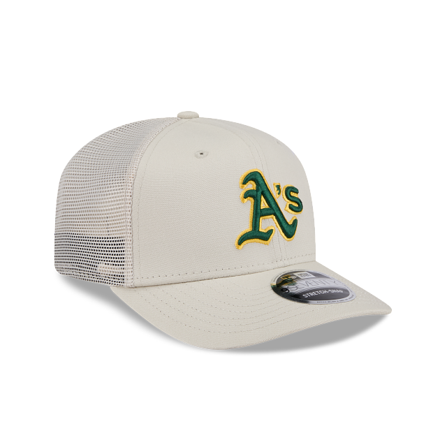 New Era Oakland Athletics Canvas 9SEVENTY Trucker Adjustable Cap product image 1, provided for visual reference and product
