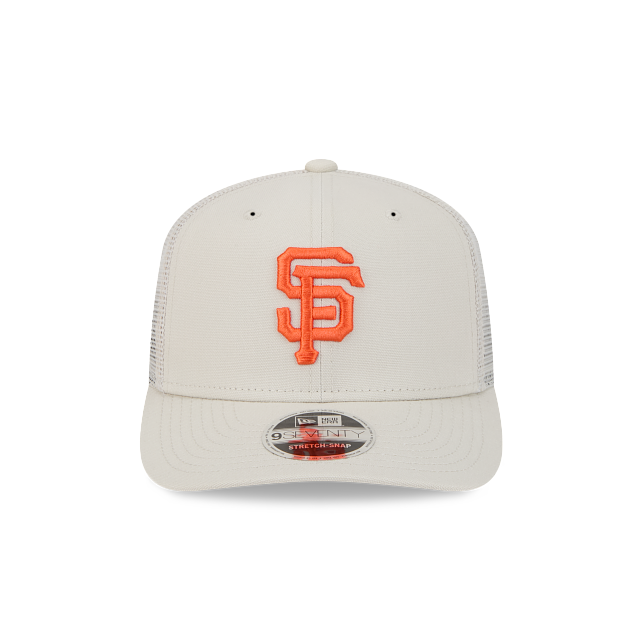 New Era San Francisco Giants Canvas 9SEVENTY Trucker Adjustable Cap product image 5, provided for visual reference and