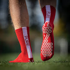Pure Grip Socks Pro- Red product image 1, provided for visual reference and product detail review
