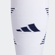 Adidas Team Speed 4 Soccer OTC Socks-White/NAVY product image 1, provided for visual reference and product detail review