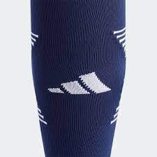 Adidas Team Speed 3 Soccer OTC Socks-NAVY/WHITE product image 2, provided for visual reference and product detail review