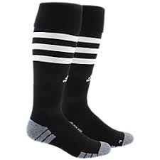 Adidas 3 Stripe Hoop Socks-Black/White product image 2, provided for visual reference and product detail review
