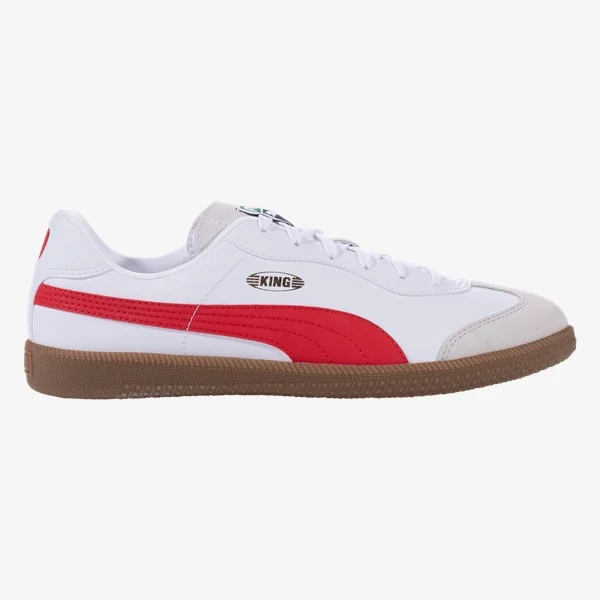 Puma King 21 IT White/Red product image 1, provided for visual reference and product detail review