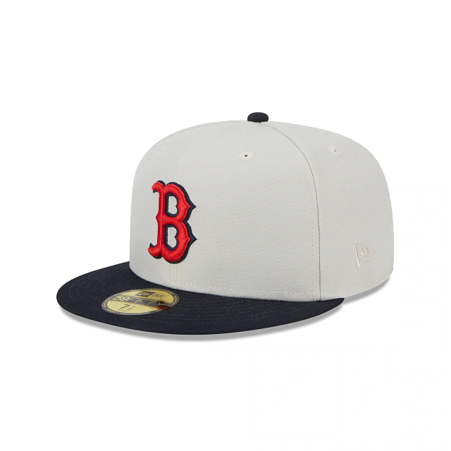New Era Boston Red Sox Varsity Letter Stone 59FIFTY Fitted Cap product image 2, provided for visual reference and product