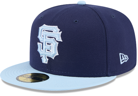 New Era San Francisco Giants 2-Tone Color Pack 59FIFTY Fitted Hat-Navy/Light Blue product image 2, provided for visual
