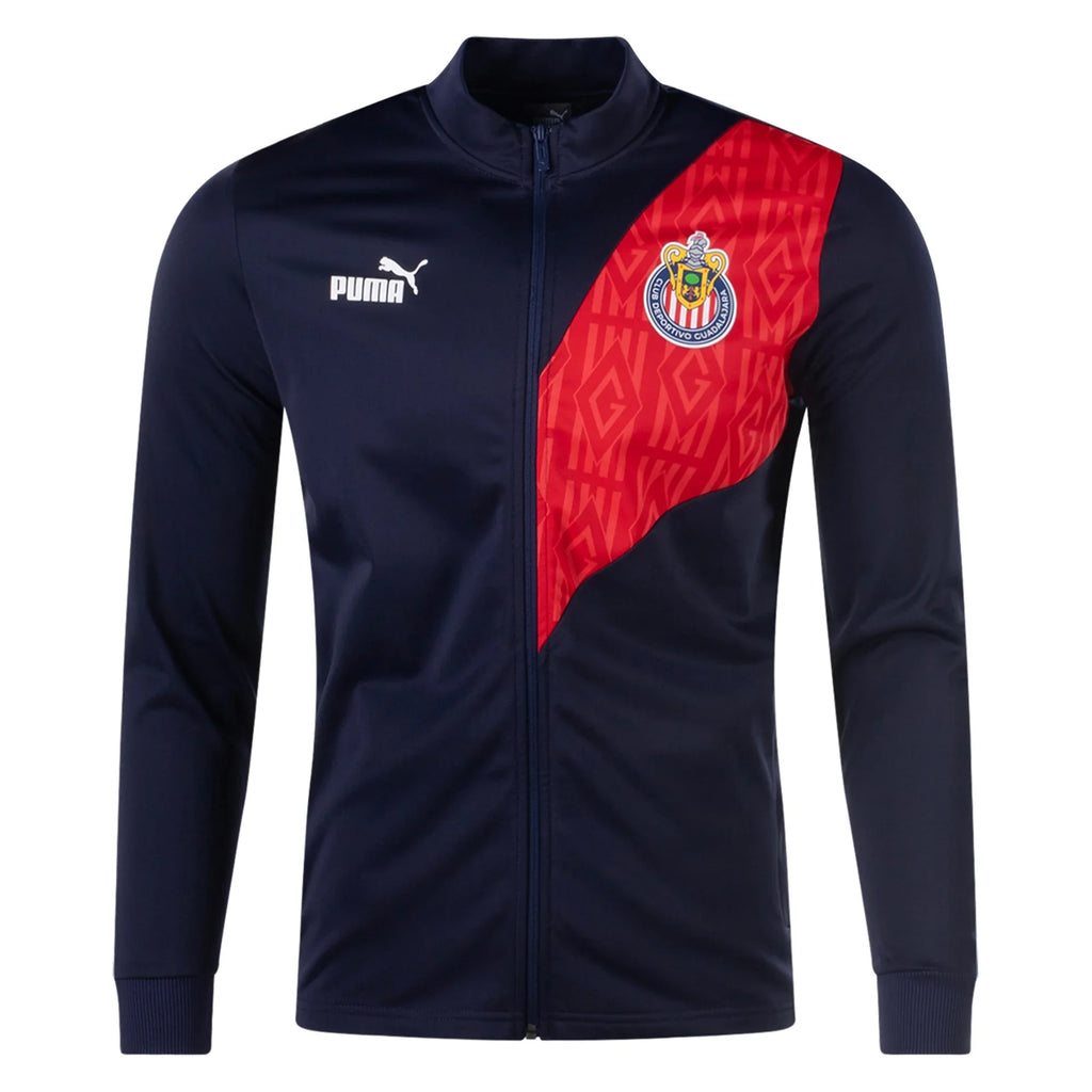 Puma Chivas Men Track Jacket 24/25 - Navy/Red product image 1, provided for visual reference and product detail review