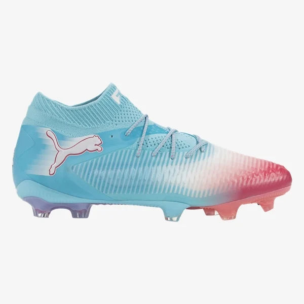 Puma Future 8 Ultimate Recharge FG-Hero Blue/White-Sunset pink product image 1, provided for visual reference and product