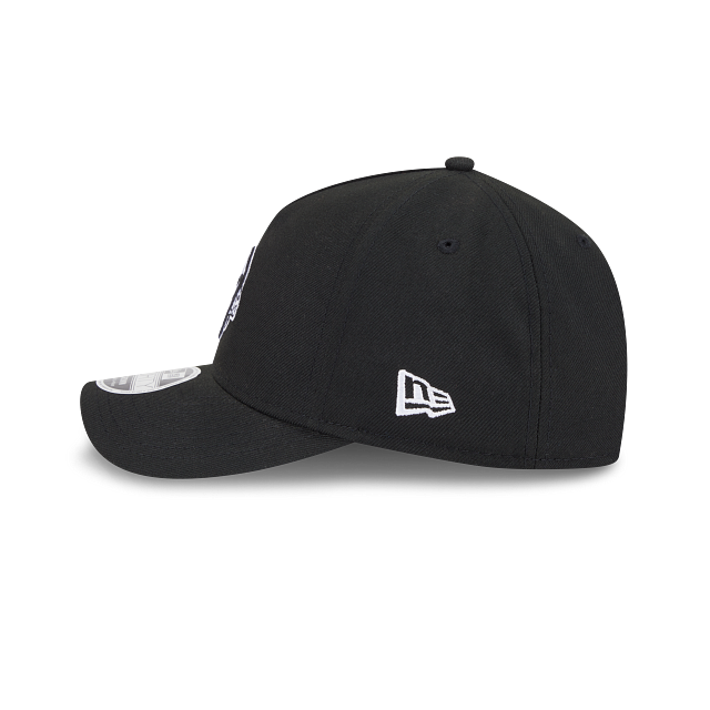 New Era Minnesota Vikings M-Crown A-FRAME 9FORTY Adjustable Hat-Black/White product image 3, provided for visual reference