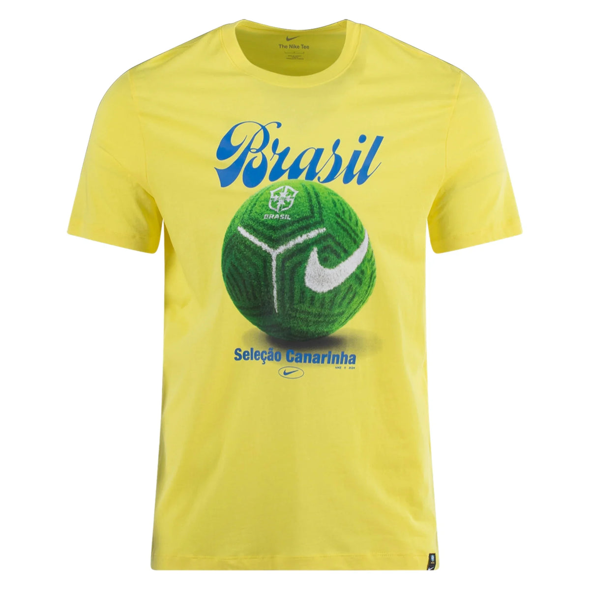 Nike Brazil Field T-Shirt 2024-Yellow product image 1, provided for visual reference and product detail review