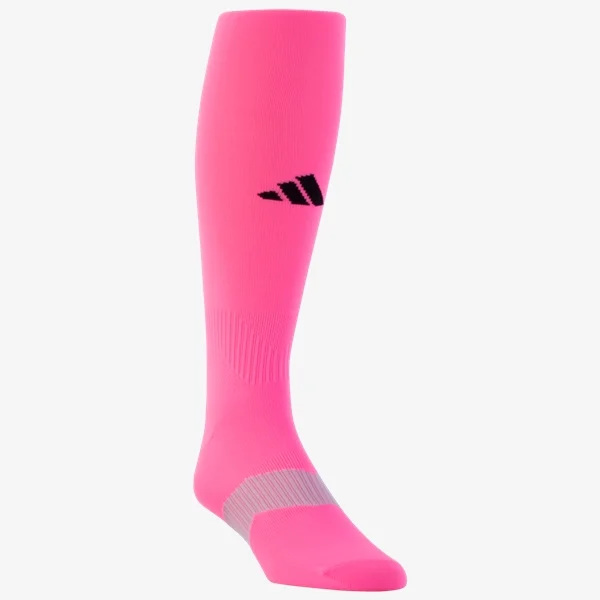Adidas Metro 6 OTC Soccer Sock - Pink product image 1, provided for visual reference and product detail review