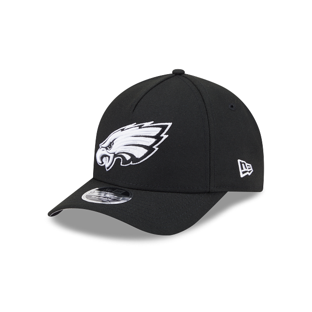 New Era Philadelphia Eagles M-Crown 9FORTY A-Frame Adjustable Hat-Black/White product image 2, provided for visual reference