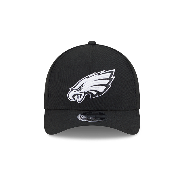 New Era Philadelphia Eagles M-Crown 9FORTY A-Frame Adjustable Hat-Black/White product image 3, provided for visual reference