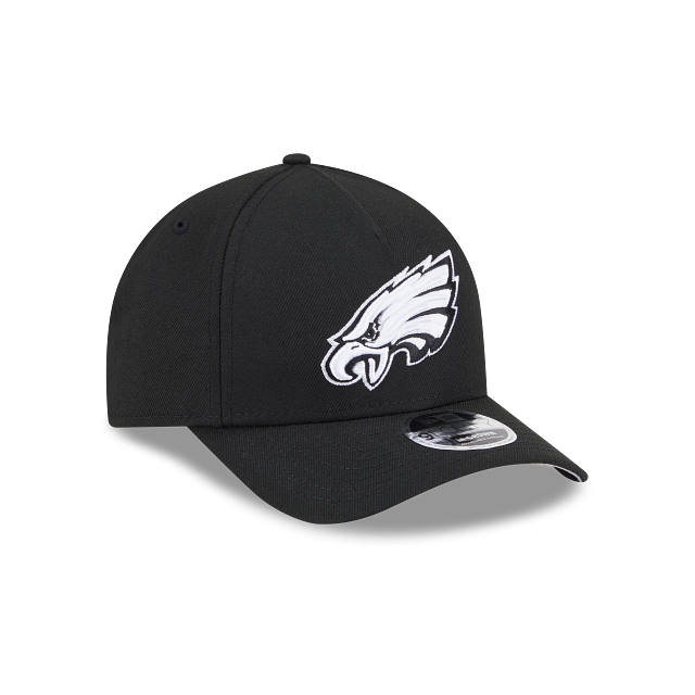 New Era Philadelphia Eagles M-Crown 9FORTY A-Frame Adjustable Hat-Black/White product image 1, provided for visual reference
